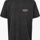 Difficult Oversized Tee | Black washed-Pink