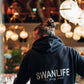The Family Label Heavy Hoodie Unisex | Black/Grey - Swanlife Fashion